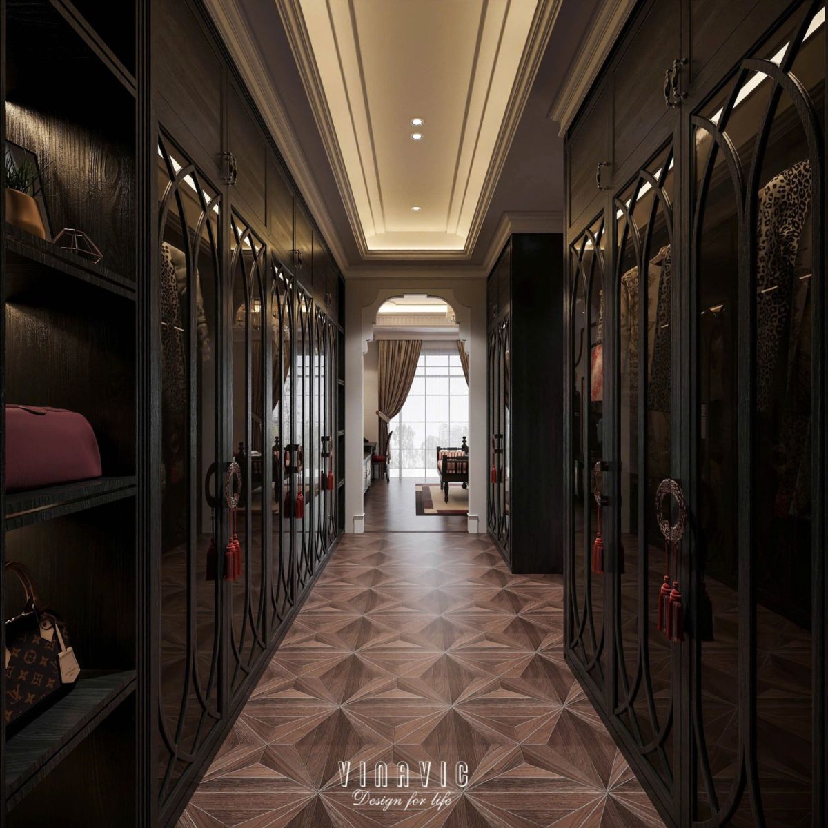 Nội thất nhà phố Indochine 4 tầng 1 tum 5x20m Mr Trung - Nam Định NT2370