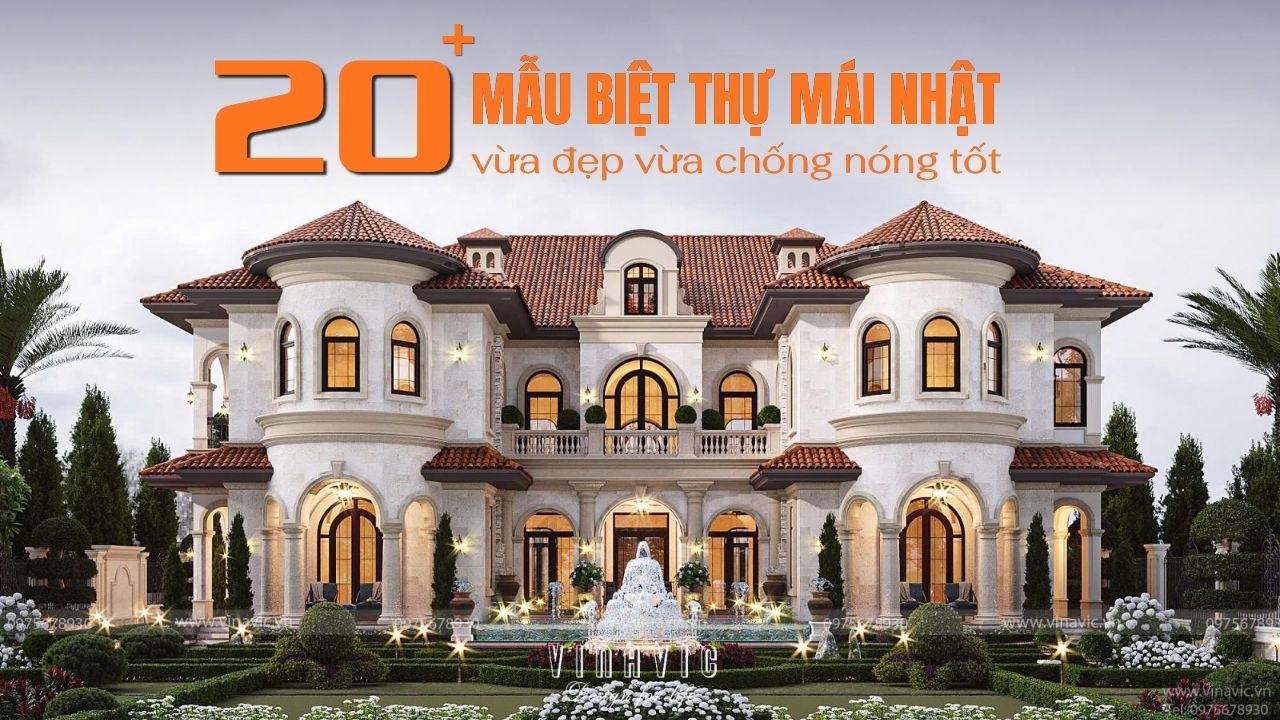 Biệt thự mái Nhật và xu hướng sống tiện nghi hiện đại
