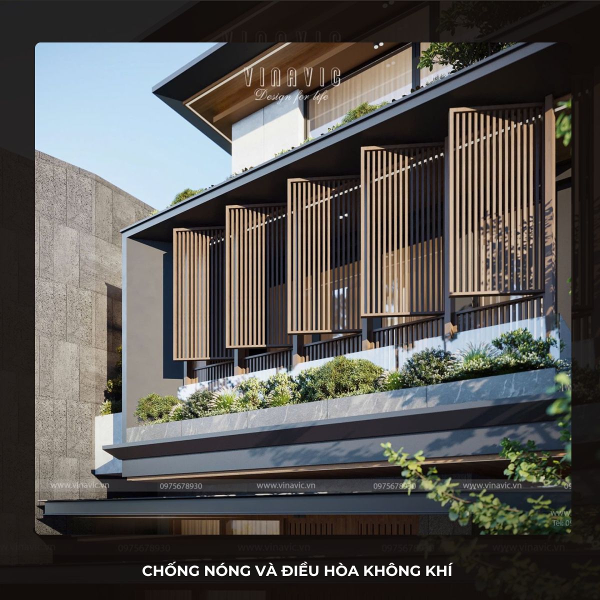 Lam gỗ giúp chống nóng và điều hòa không khí hiệu quả