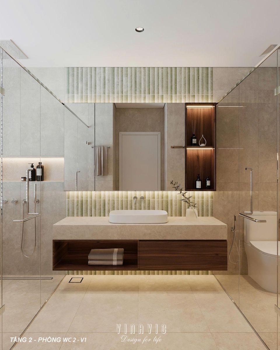 Thiết kế nội thất biệt thự phố 4 tầng CĐT Anh Thành - An Giang NT2371