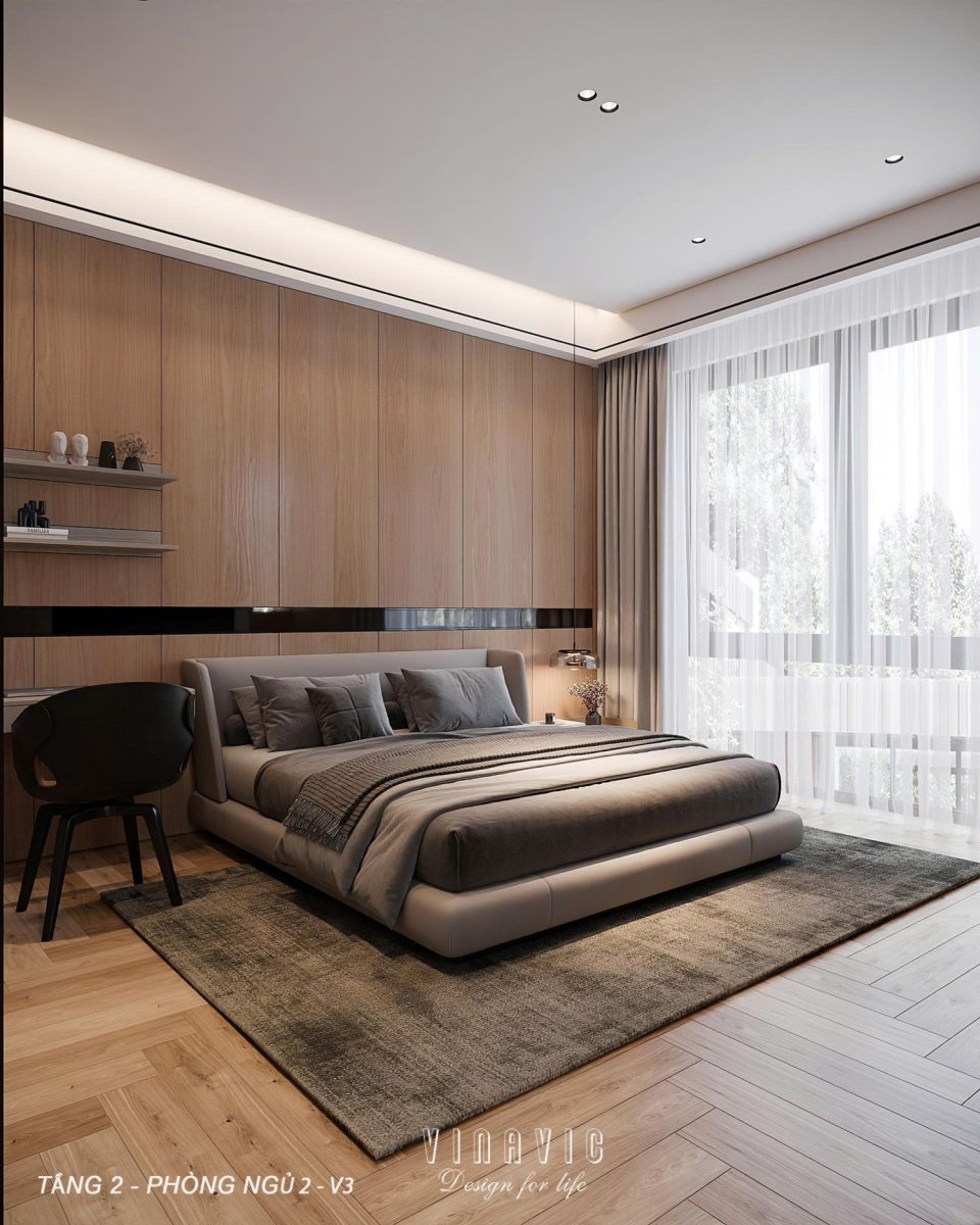 Thiết kế nội thất biệt thự phố 4 tầng CĐT Anh Thành - An Giang NT2371