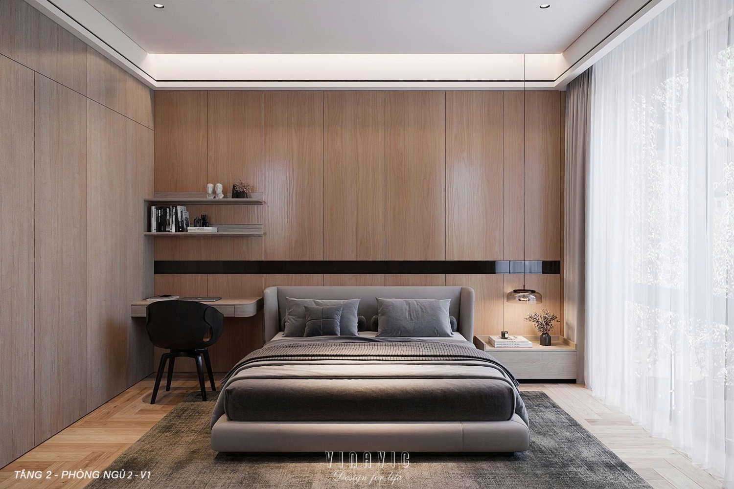 Thiết kế nội thất biệt thự phố 4 tầng CĐT Anh Thành - An Giang NT2371