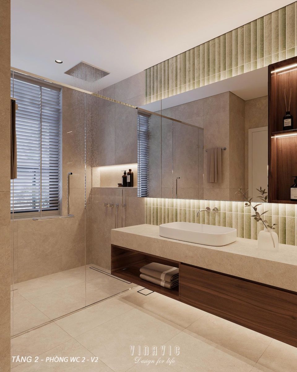 Thiết kế nội thất biệt thự phố 4 tầng CĐT Anh Thành - An Giang NT2371