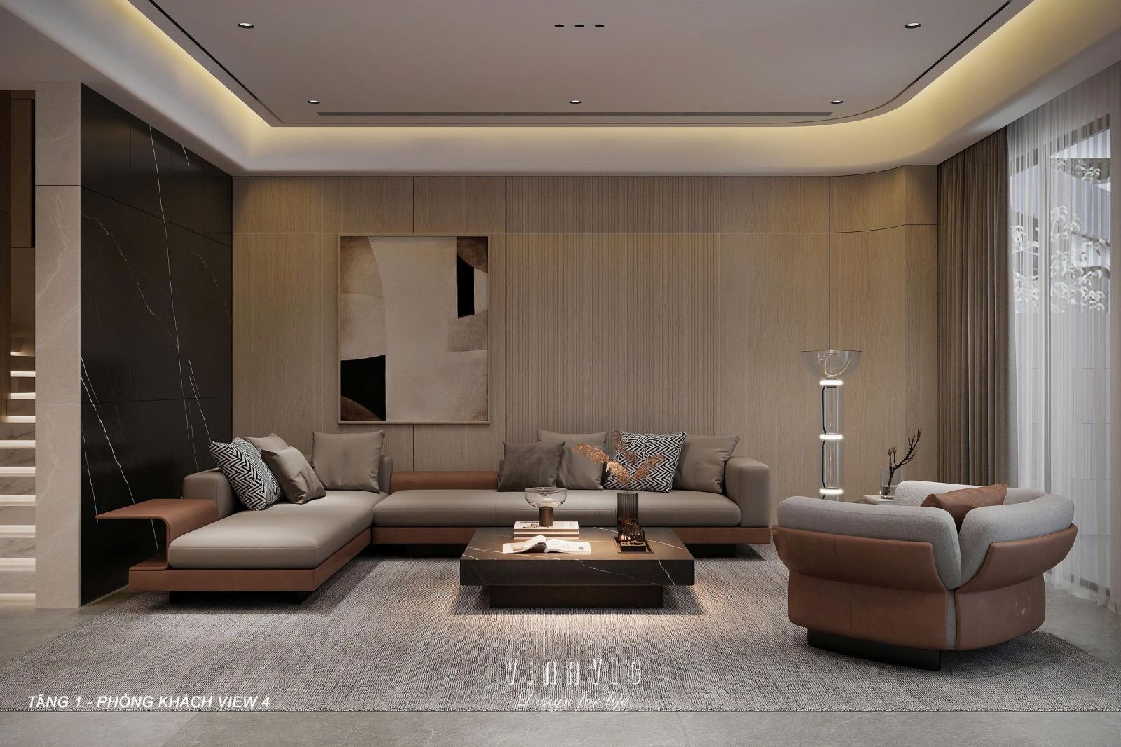 Nội thất biệt thự phong cách Modern Quiet Luxury - Xu hướng thiết kế mới 2026