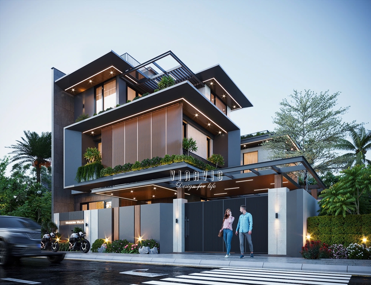 Biệt thự hiện đại BT2482 – Kiến tạo chuẩn sống xanh giữa đô thị