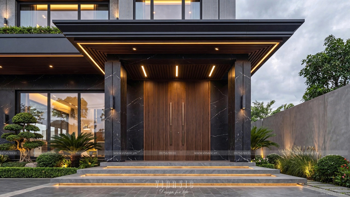 Thiết kế biệt thự 3 tầng hiện đại 408m2 (17x24m) BT2487
