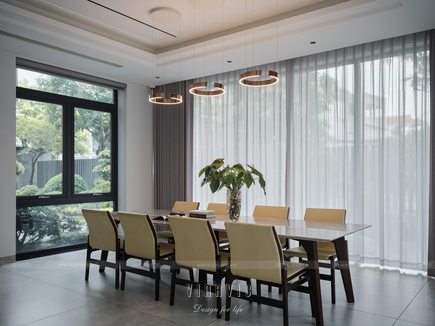 Thi công trọn gói biệt thự hiện đại 3 tầng 420m2 tại Bắc Giang TCB2259