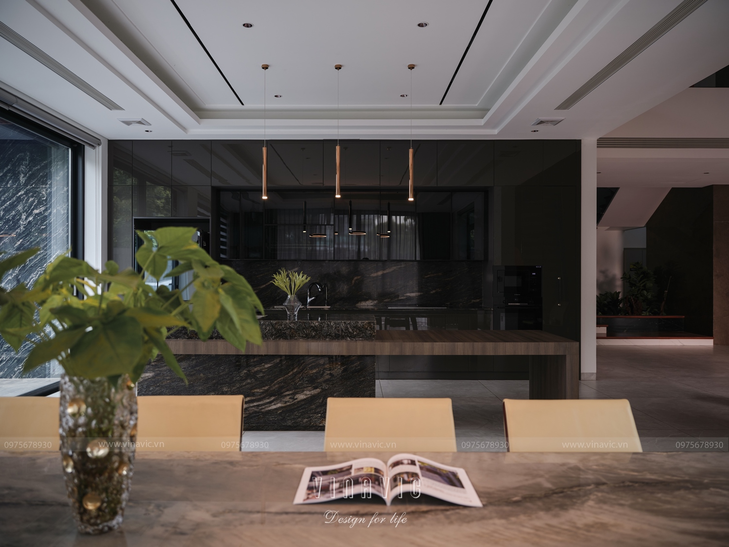 Thi công trọn gói biệt thự hiện đại 3 tầng 420m2 tại Bắc Giang TCB2259