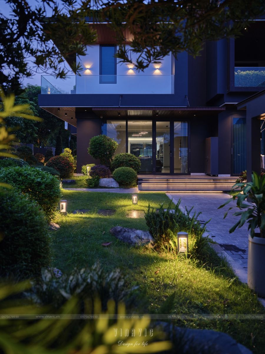 Thi công trọn gói biệt thự hiện đại 3 tầng 420m2 tại Bắc Giang TCB2259