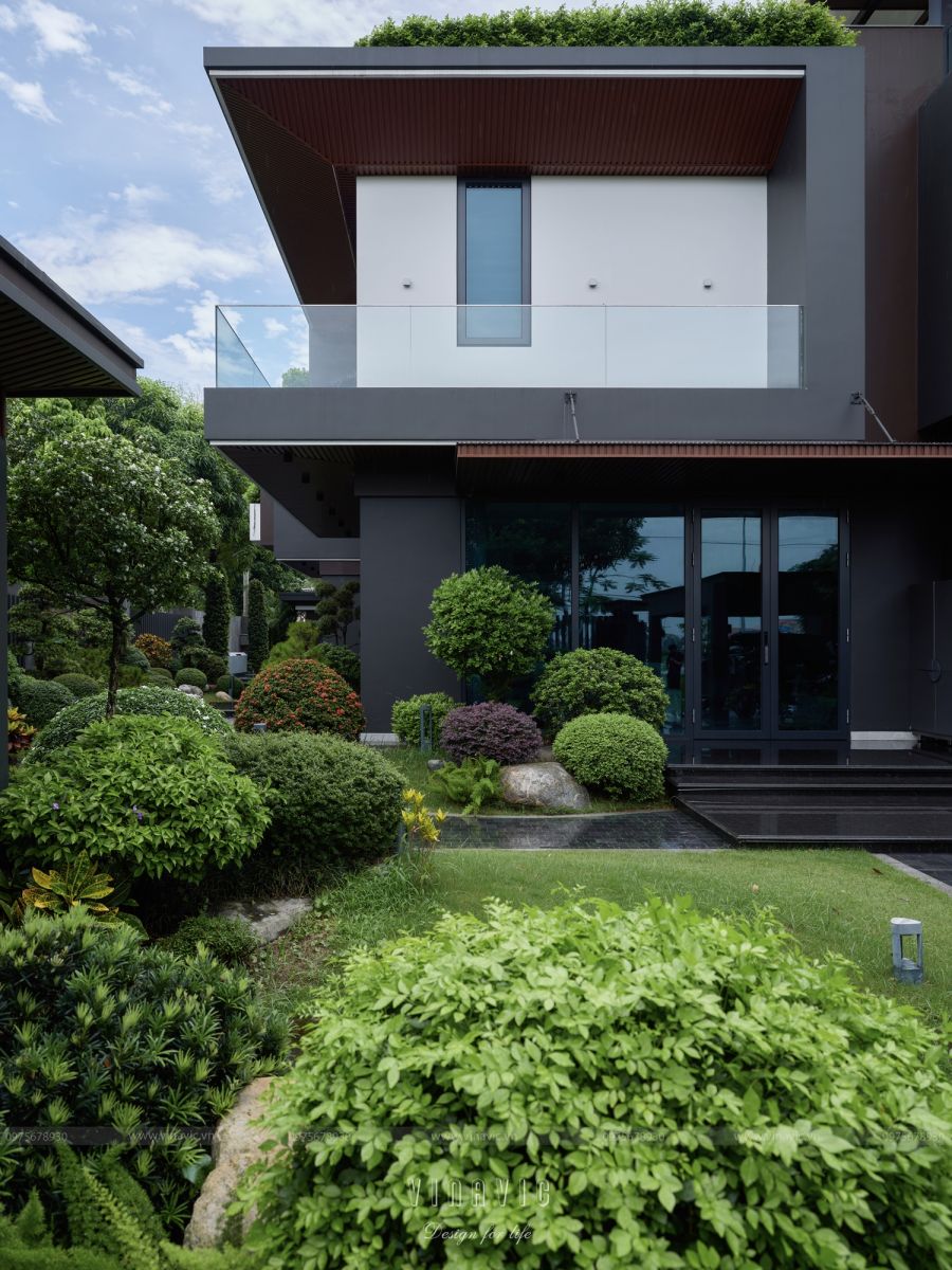 Thi công trọn gói biệt thự hiện đại 3 tầng 420m2 tại Bắc Giang TCB2259