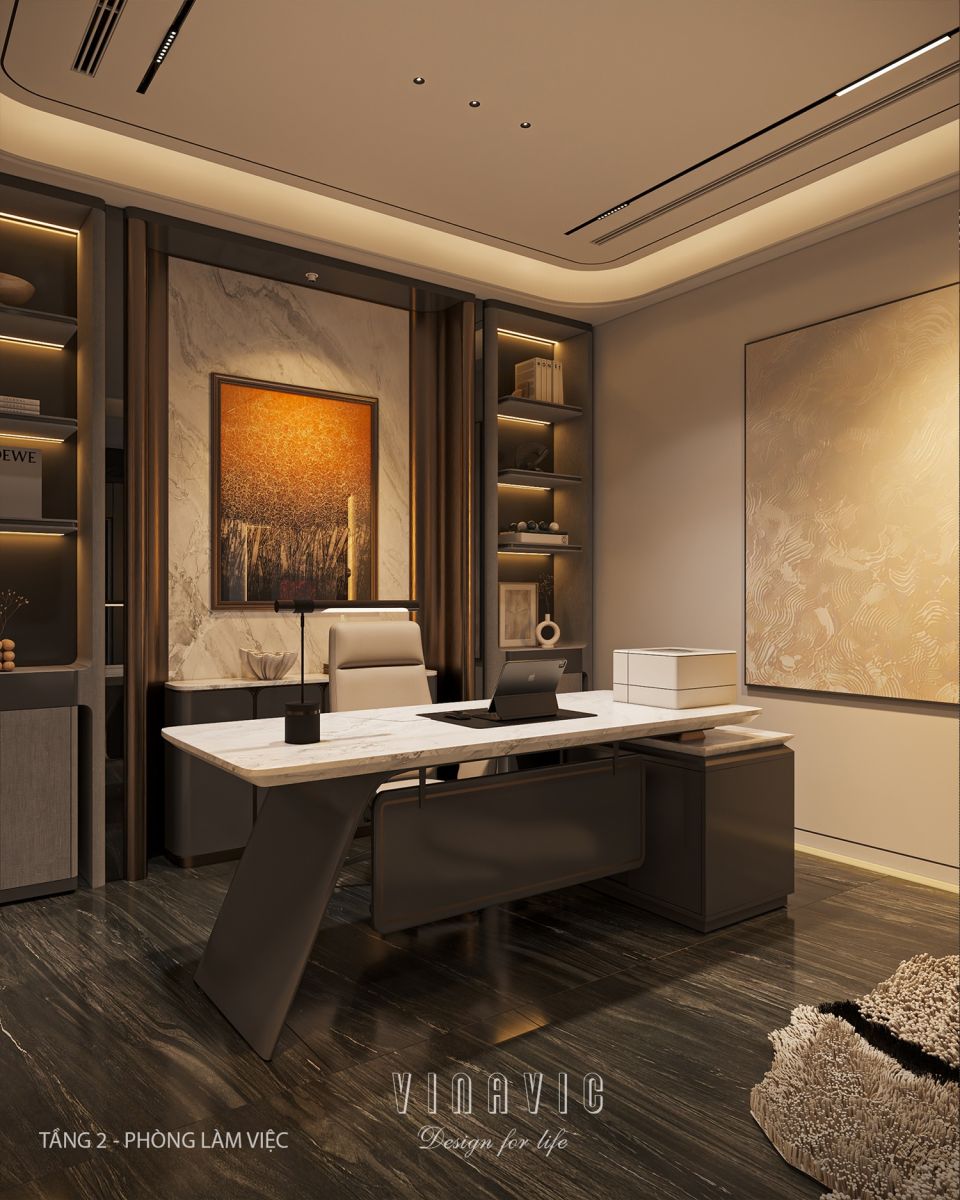 Phòng làm việc yên tĩnh cho gia chủ 