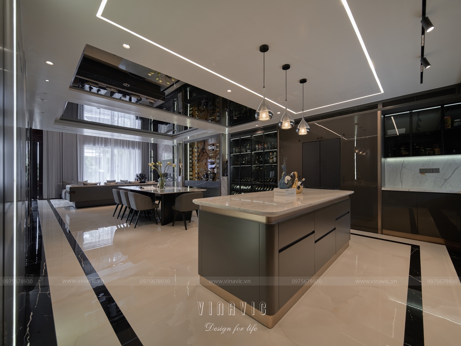 Thi công nội thất biệt thự 6 tầng (CĐT Mr Đợi - Hải Phòng) TCNT2257