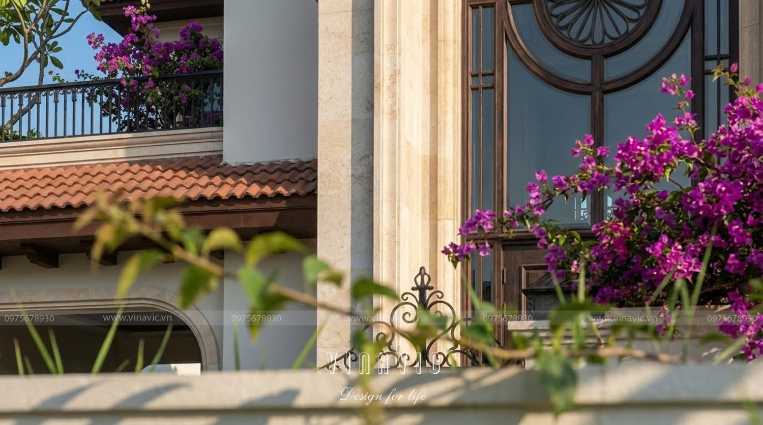 Thiết kế mặt tiền đơn giản các chi tiết đều được tiết chế có chủ đích