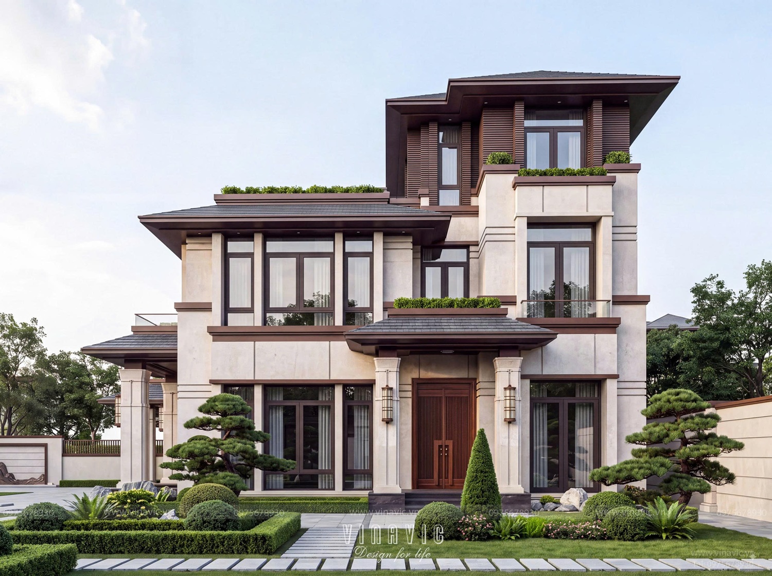 Dự án biệt thự hiện đại 3 tầng tại Hải Phòng