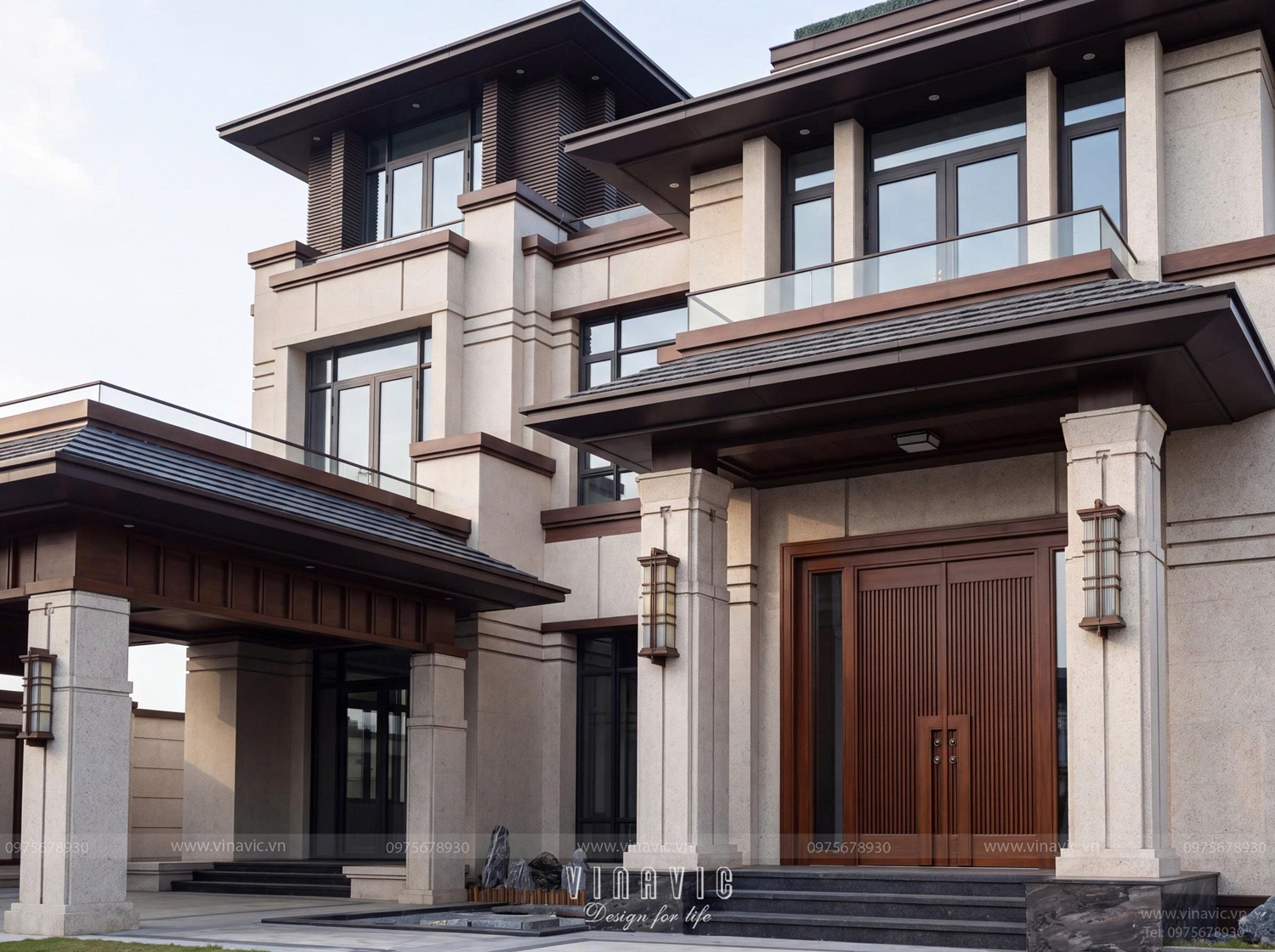 Công năng biệt thự 3 tầng hiện đại được phân chia rõ ràng đảm bảo thuận tiện sinh hoạt