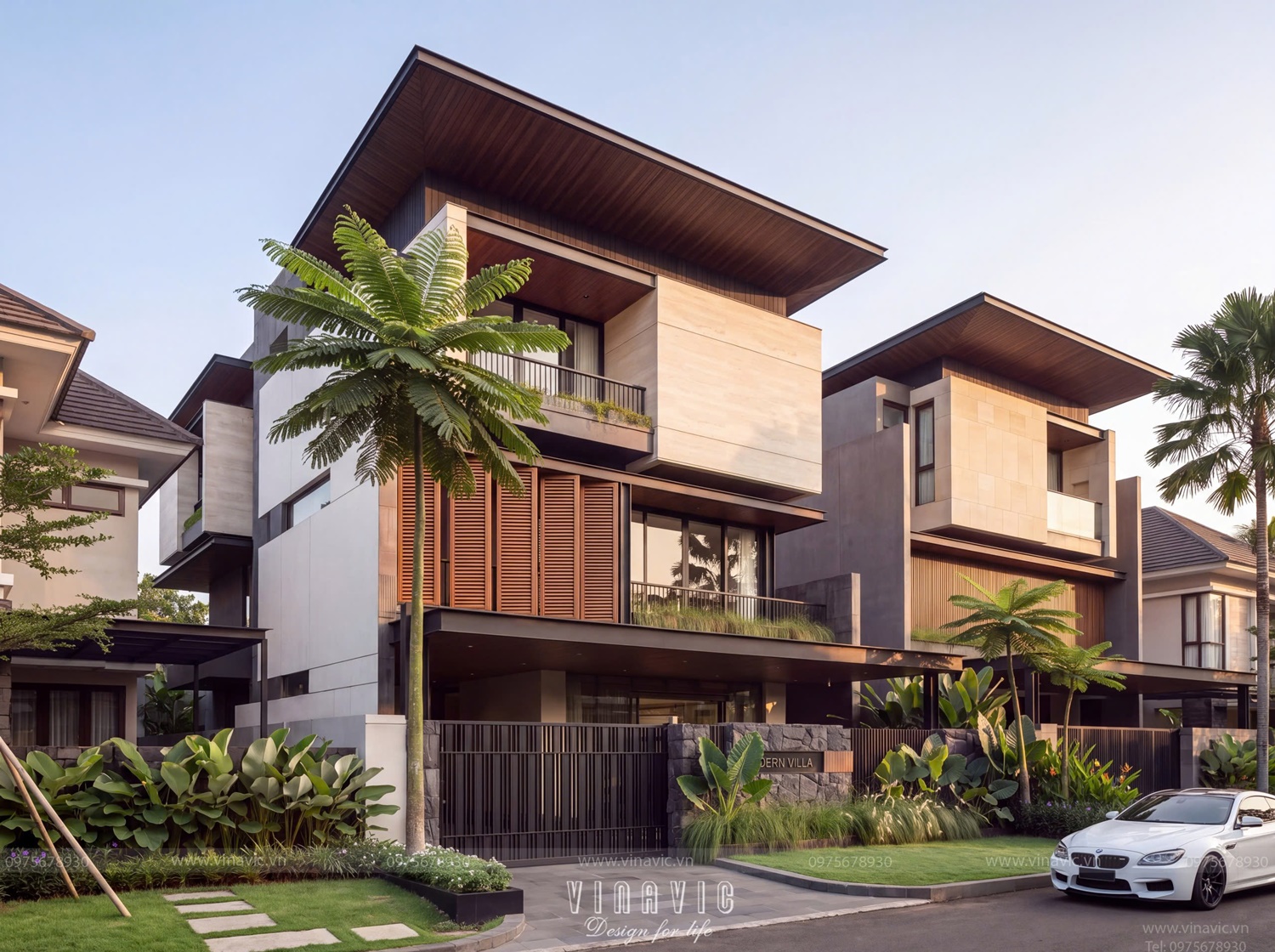 Ý tưởng hình thành dự án biệt thự 3 tầng hiện đại