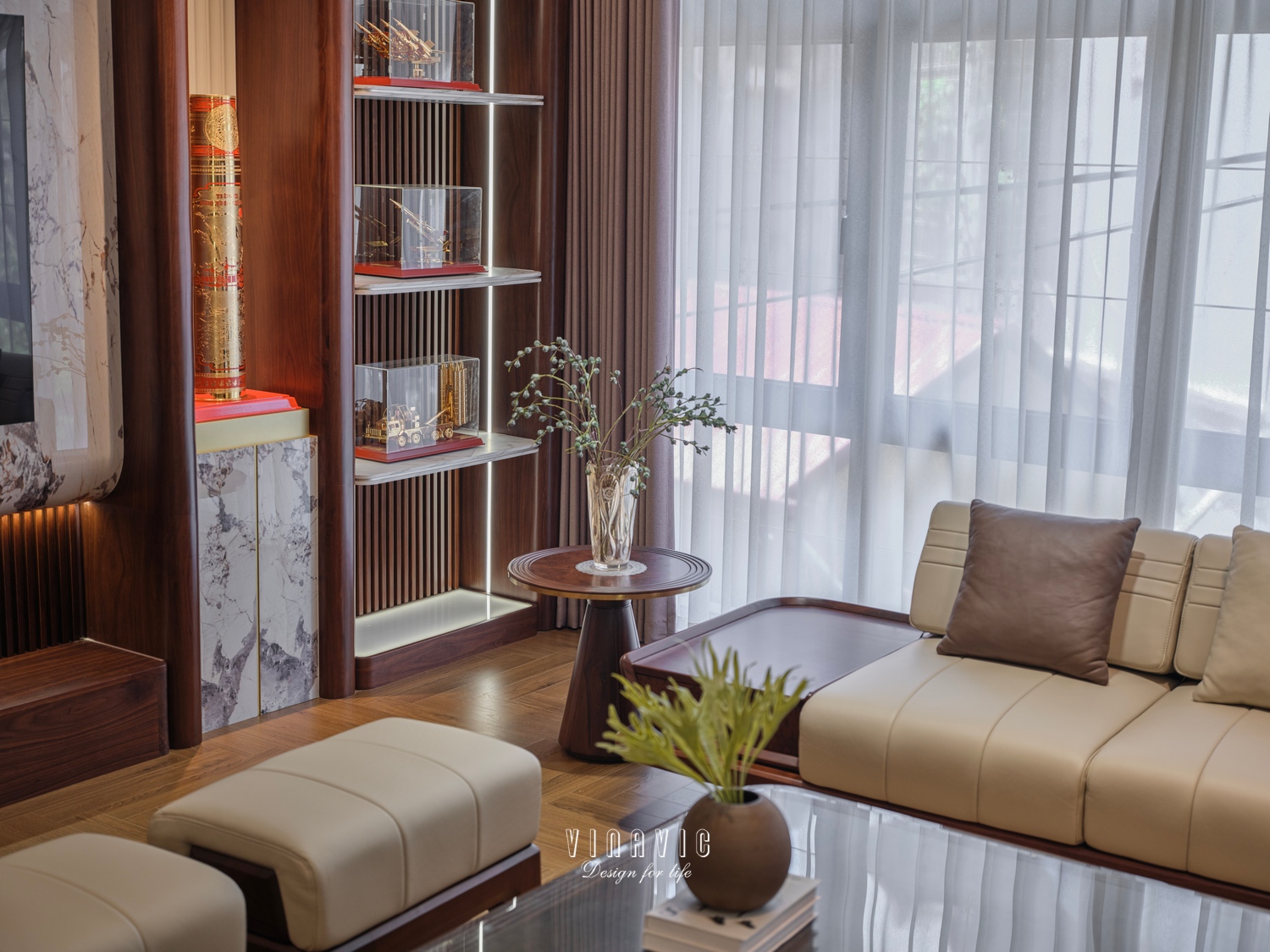 Cận chất sofa với bề mặt hoàn thiện tinh tế, đường may sắc nét và cảm giác mềm mại khi chạm vào