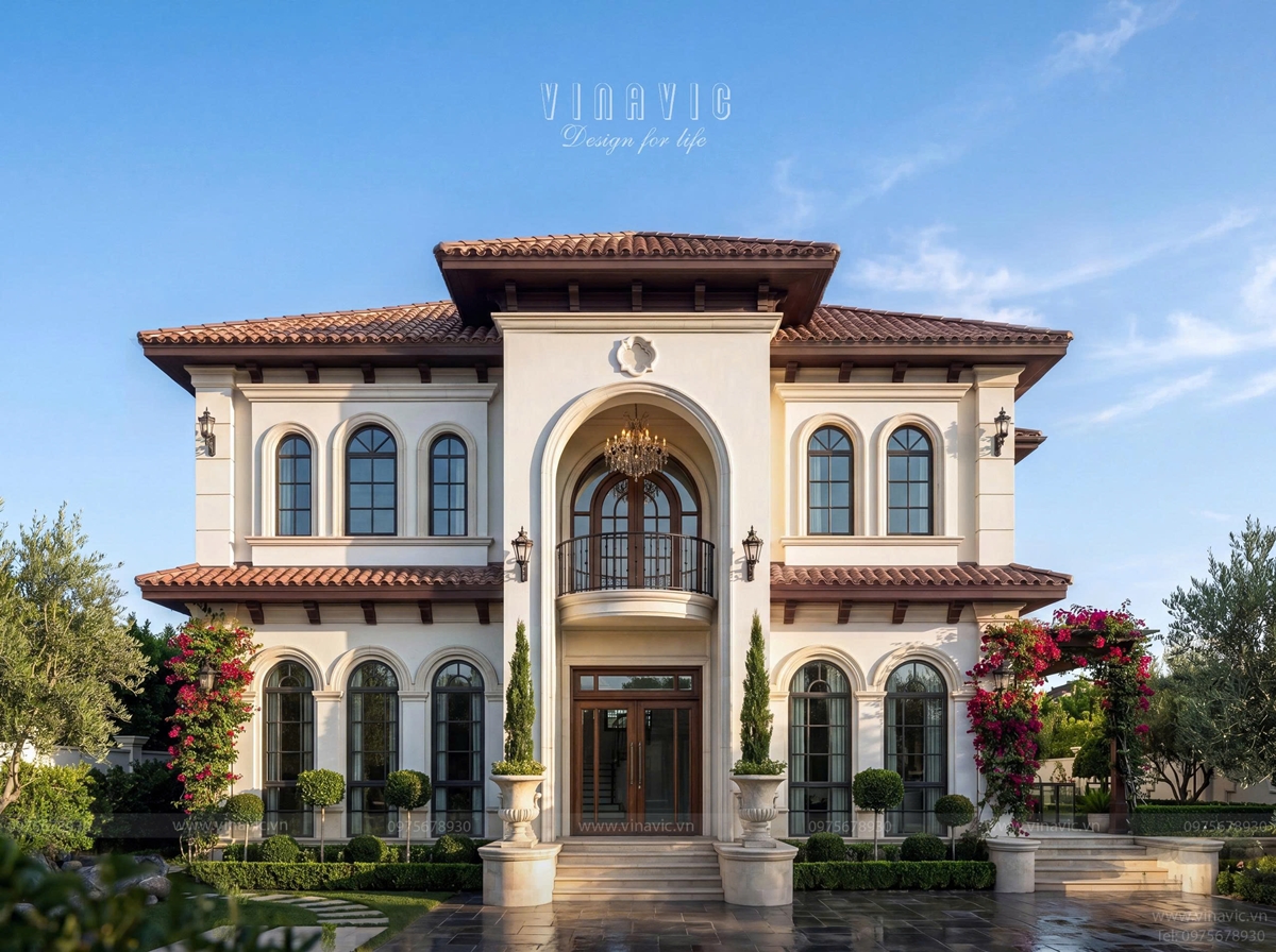 Thiết kế biệt thự Địa Trung Hải
