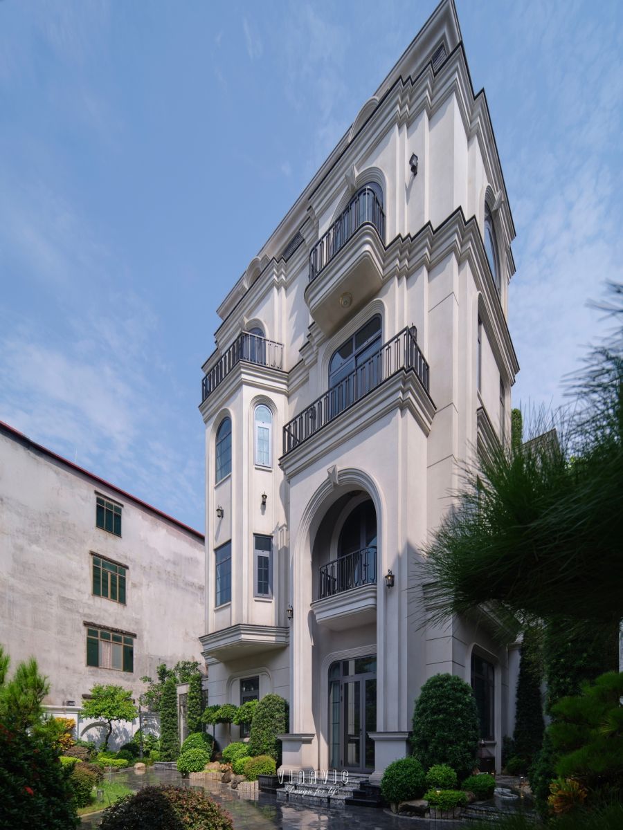 Ảnh thực tế bàn giao biệt thự tân cổ điển 4 tầng (CĐT Mrs.Linh, Lào Cai) TCB2263