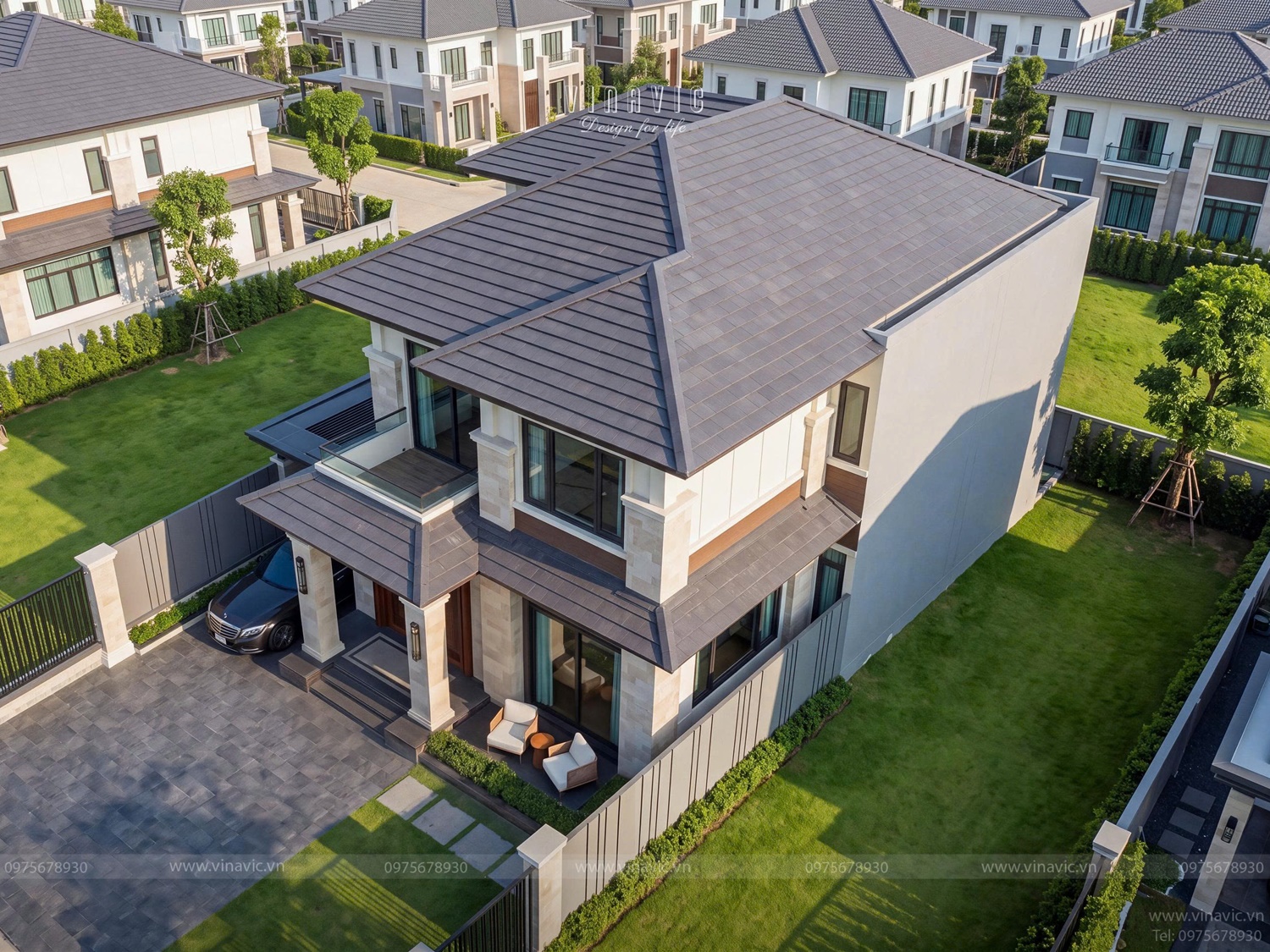 Tổ chức không gian sống biệt thự 2 tầng 12x17m”