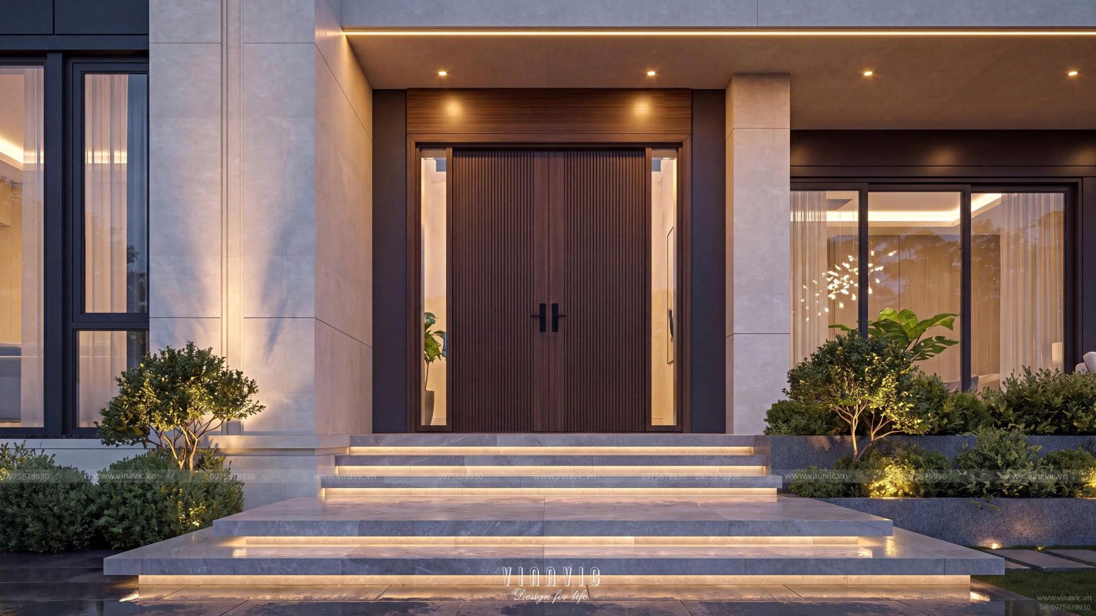 Vật liệu được tuyển chọn kĩ lưỡng theo phong cách hiện đại
