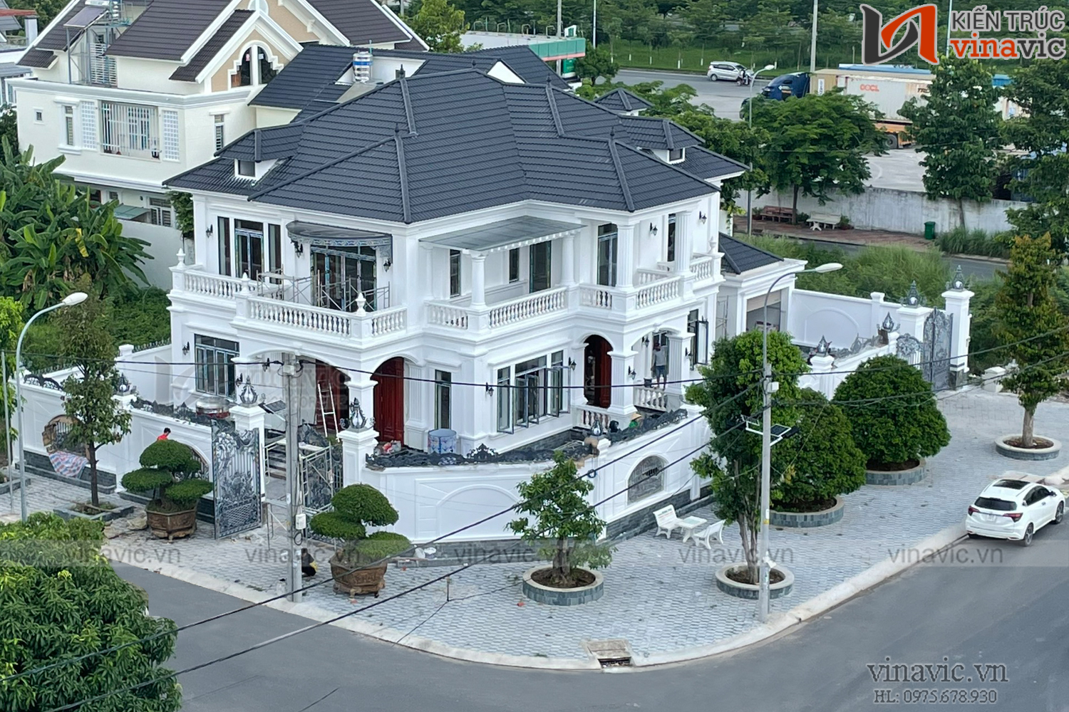 Mẫu biệt thự 2 tầng hiện đại được Công ty Vinavic thi công trọn gói tại Cần Thơ