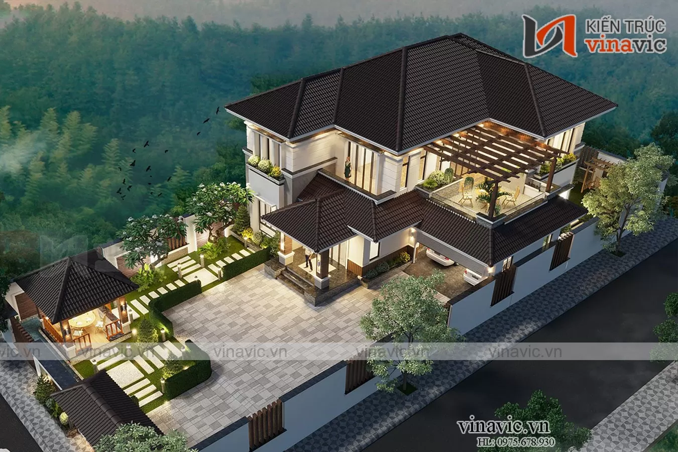 Các phong cách thiết kế biệt thự 2 tầng 2 mặt tiền được ưa chuộng