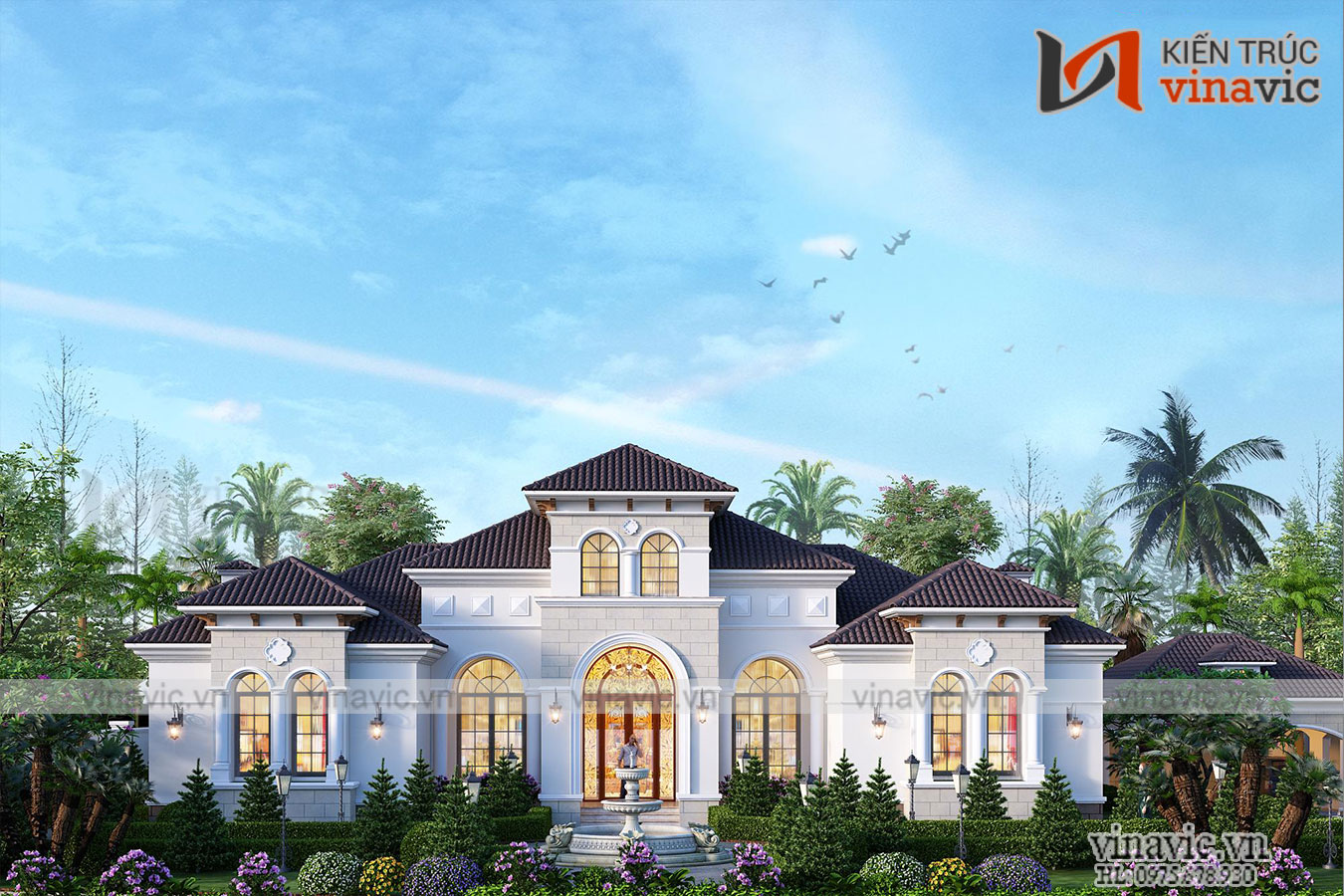 Mẫu biệt thự mái nhật 1 tầng đẹp tinh tế từng chi tiết