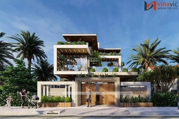 Biệt thự nghỉ dưỡng 3 tầng không gian yên bình
