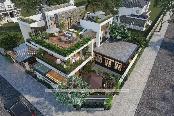 Mẫu nhà villa đẹp xanh mát 2019 ở Vũng Tàu | Phan Kiến Phát Co.,Ltd
