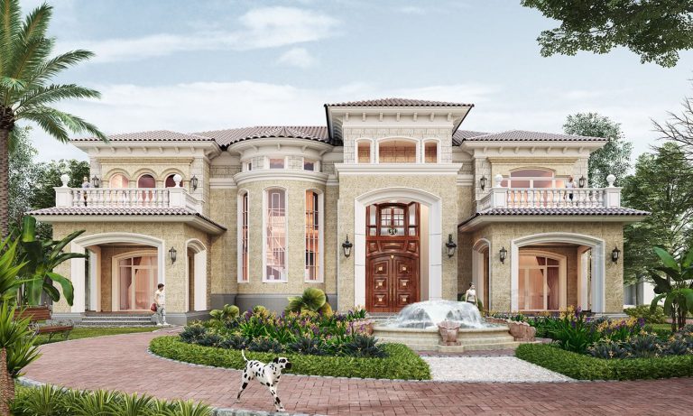 Biệt thự 2 tầng kiểu pháp
