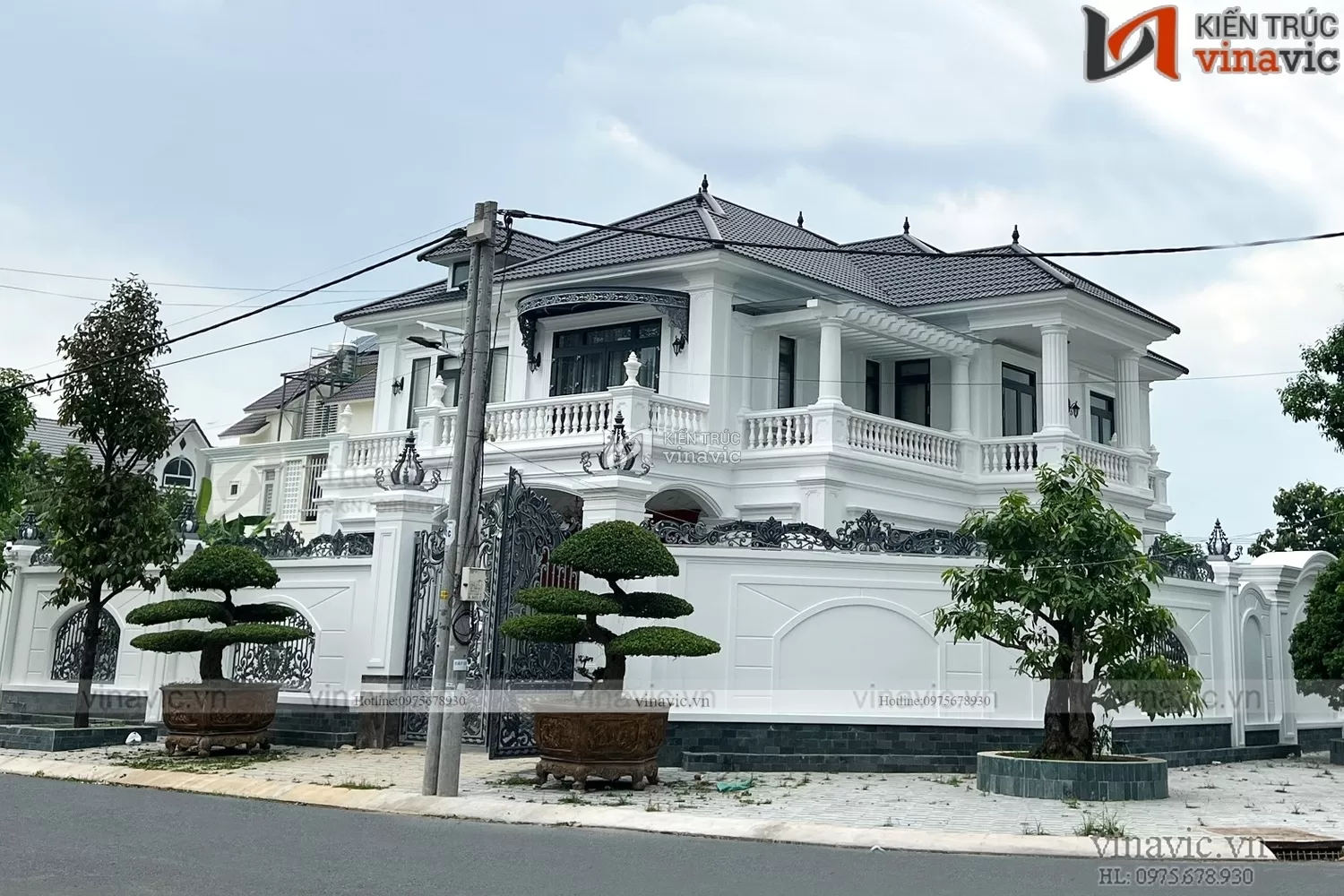 Thi công trọn gói biệt thự 2 tầng hiện đại ở Cần Thơ TCBT2203