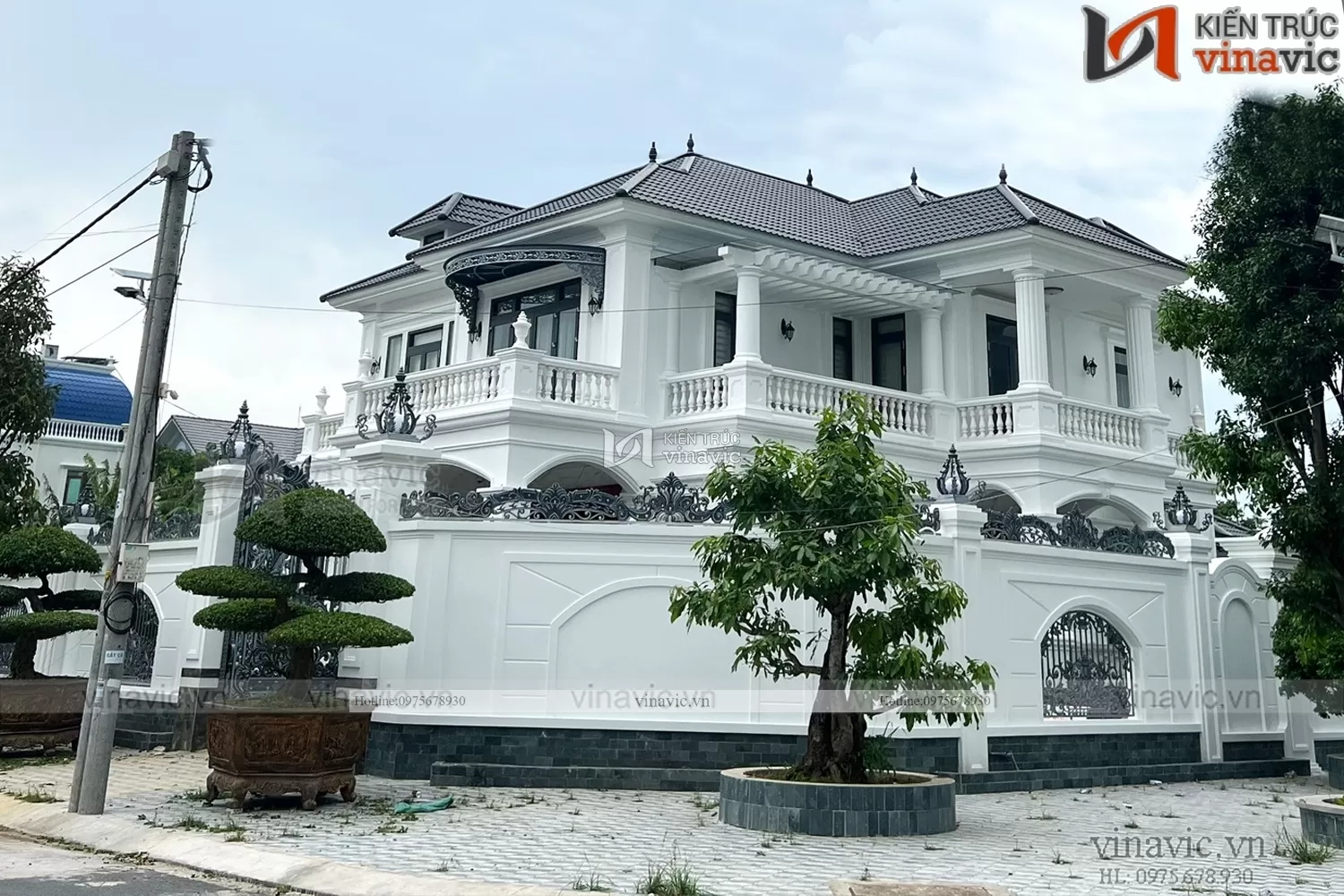 Thi công trọn gói biệt thự 2 tầng hiện đại ở Cần Thơ TCBT2203