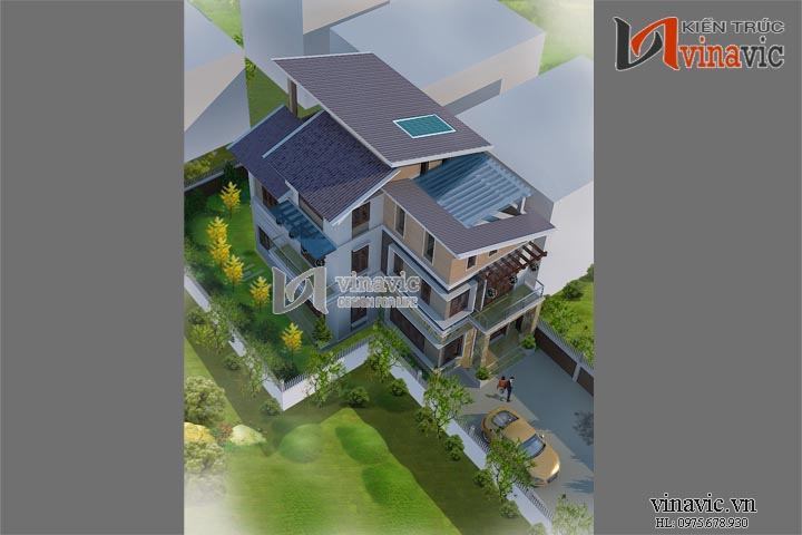 Phối cảnh khác Biệt thự 120m2 5 phòng ngủ 3 tầng 1 P.Khách, 1 P.Bếp ăn, 2 P.WC BT1487