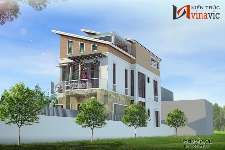 Phối cảnh khác Biệt thự 120m2 5 phòng ngủ 3 tầng 1 P.Khách, 1 P.Bếp ăn, 2 P.WC BT1487