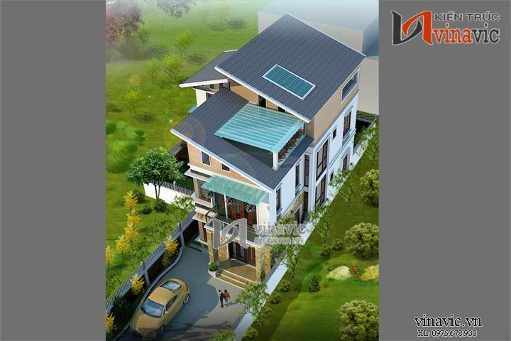 Phối cảnh khác Biệt thự 120m2 5 phòng ngủ 3 tầng 1 P.Khách, 1 P.Bếp ăn, 2 P.WC BT1487