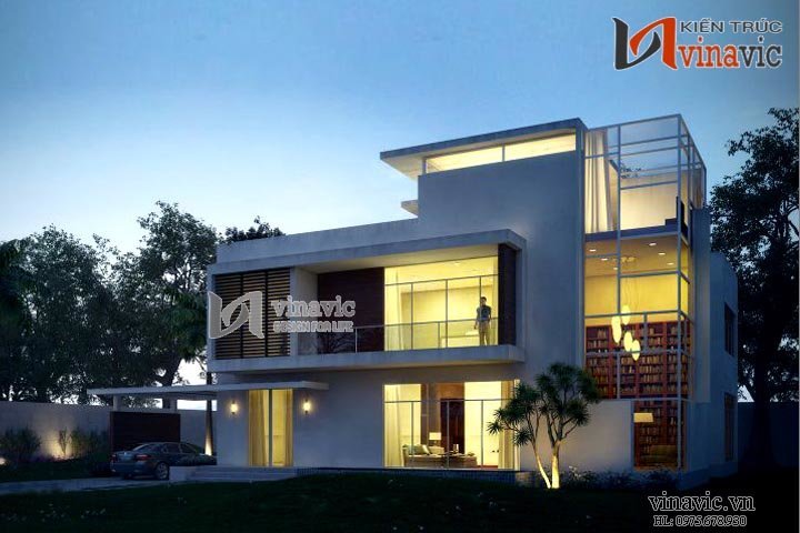 Góc nhìn khác mẫu biệt thự hiện đại đẹp BTCC1421_1