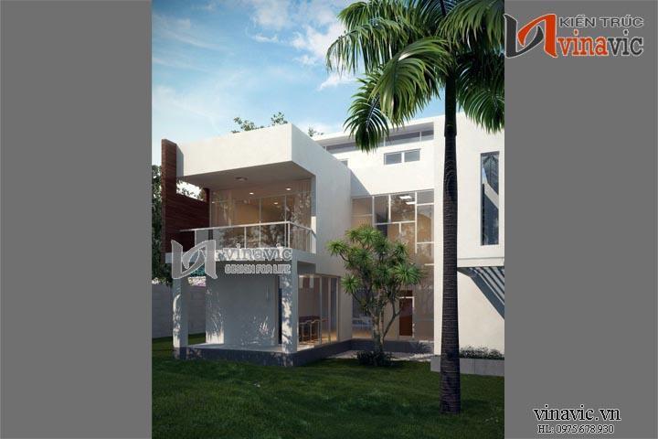 Sân vườn mẫu biệt thự hiện đại đẹp BTCC1421