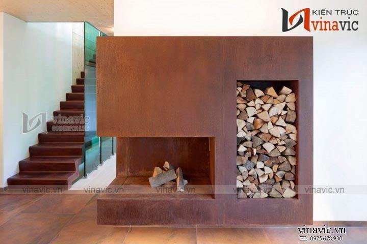 Cầu thang biệt thự hiện đại đẹp BTCC1415