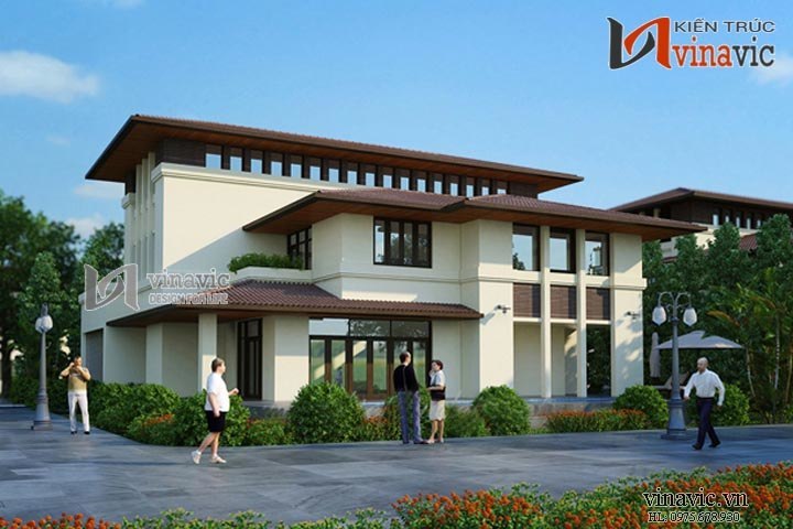 Góc nhìn khác mẫu biệt thự hiện đại đẹp BTCC1408_2