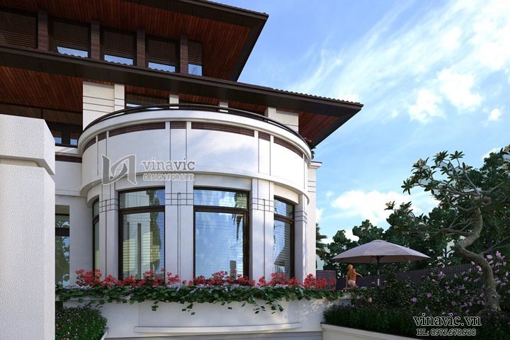 Cận cảnh mẫu biệt thự hiện đại đẹp BTCC1427