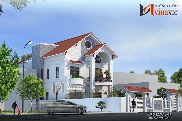 Góc nhìn khác biệt thự tân cổ điển đẹp BTCC1432