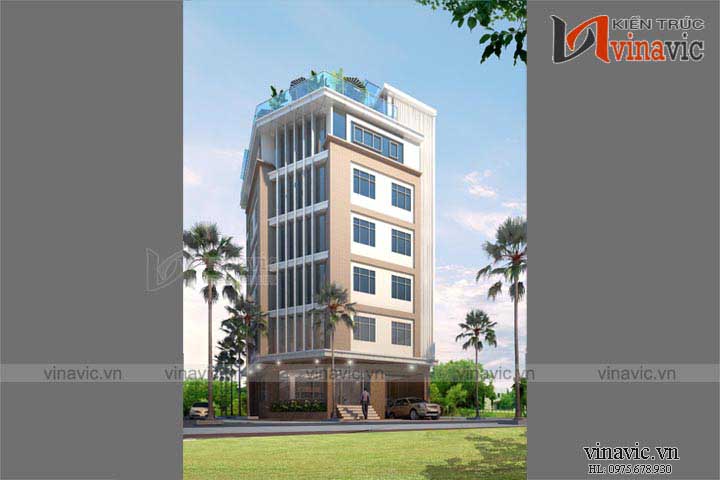 Khách sạn văn phòng phong cách hiện đại KSVP01