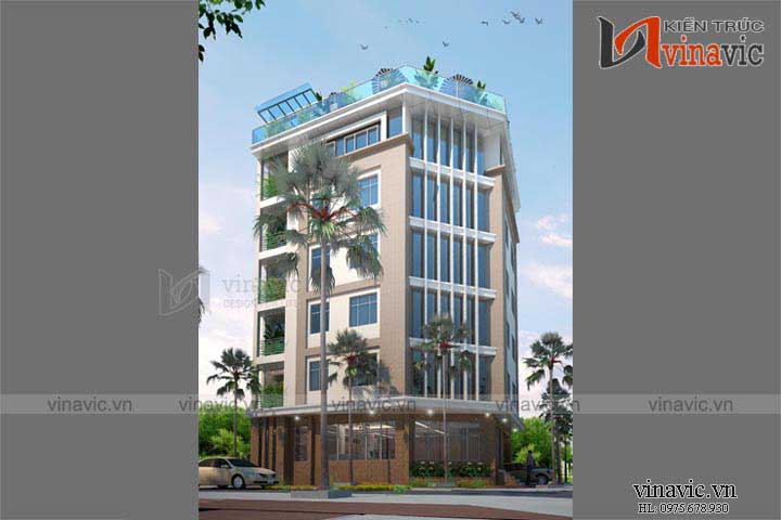 Góc nhìn khác mẫu thiết kế khách sạn văn phòng đẹp KSVP01