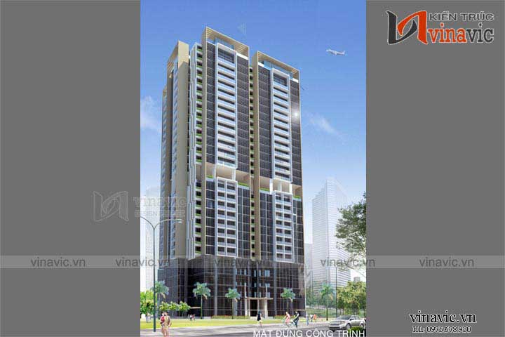 Mẫu thiết kế khách sạn văn phòng đẹp KSVP07