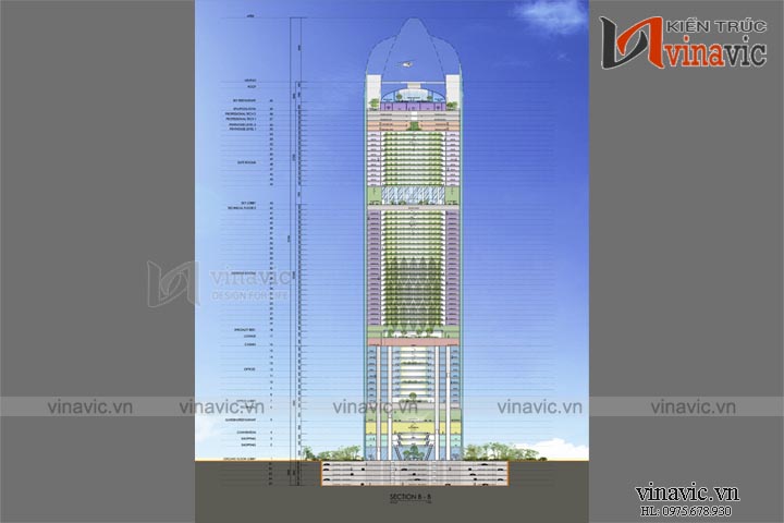 Mẫu thiết kế khách sạn văn phòng đẹp KSVP08
