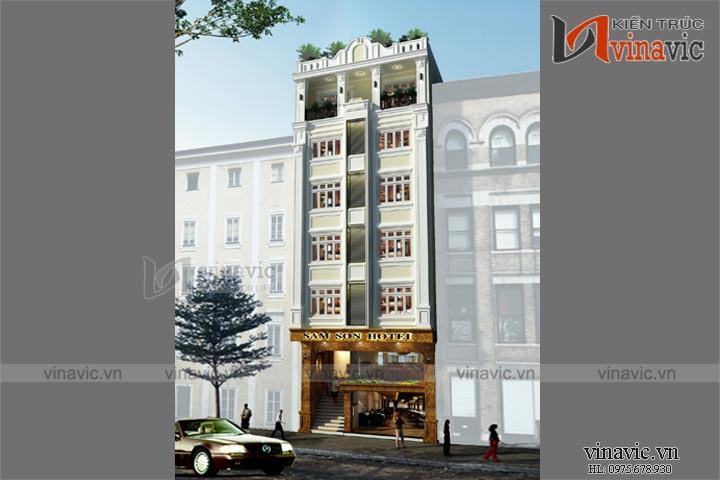 Mẫu thiết kế khách sạn văn phòng đẹp KSVP13