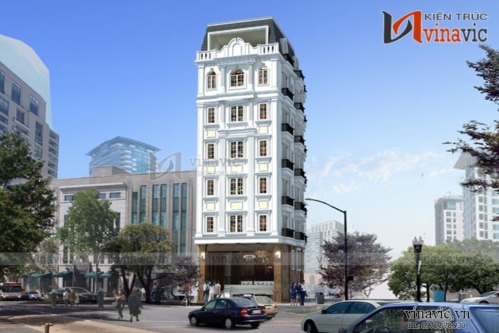 Khách sạn văn phòng phong cách tân cổ điển KSVP14