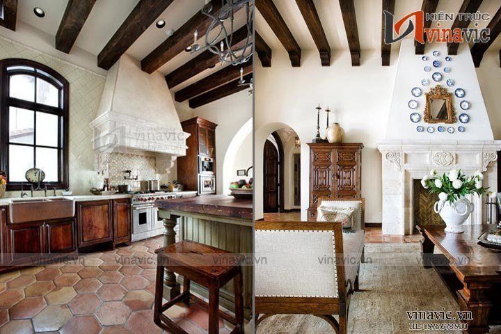 Bên trong mẫu thiết kế lâu đài dinh thự đẹp LDDT06