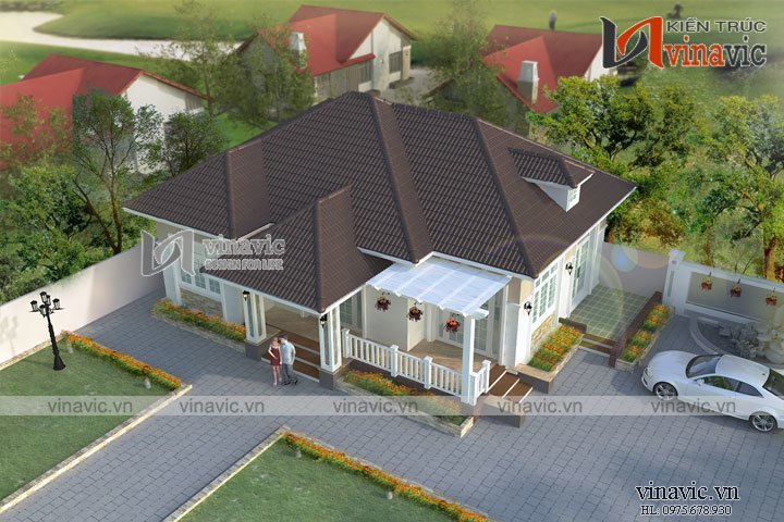 Mẫu thiết kế nhà biệt thự đẹp: BT1618